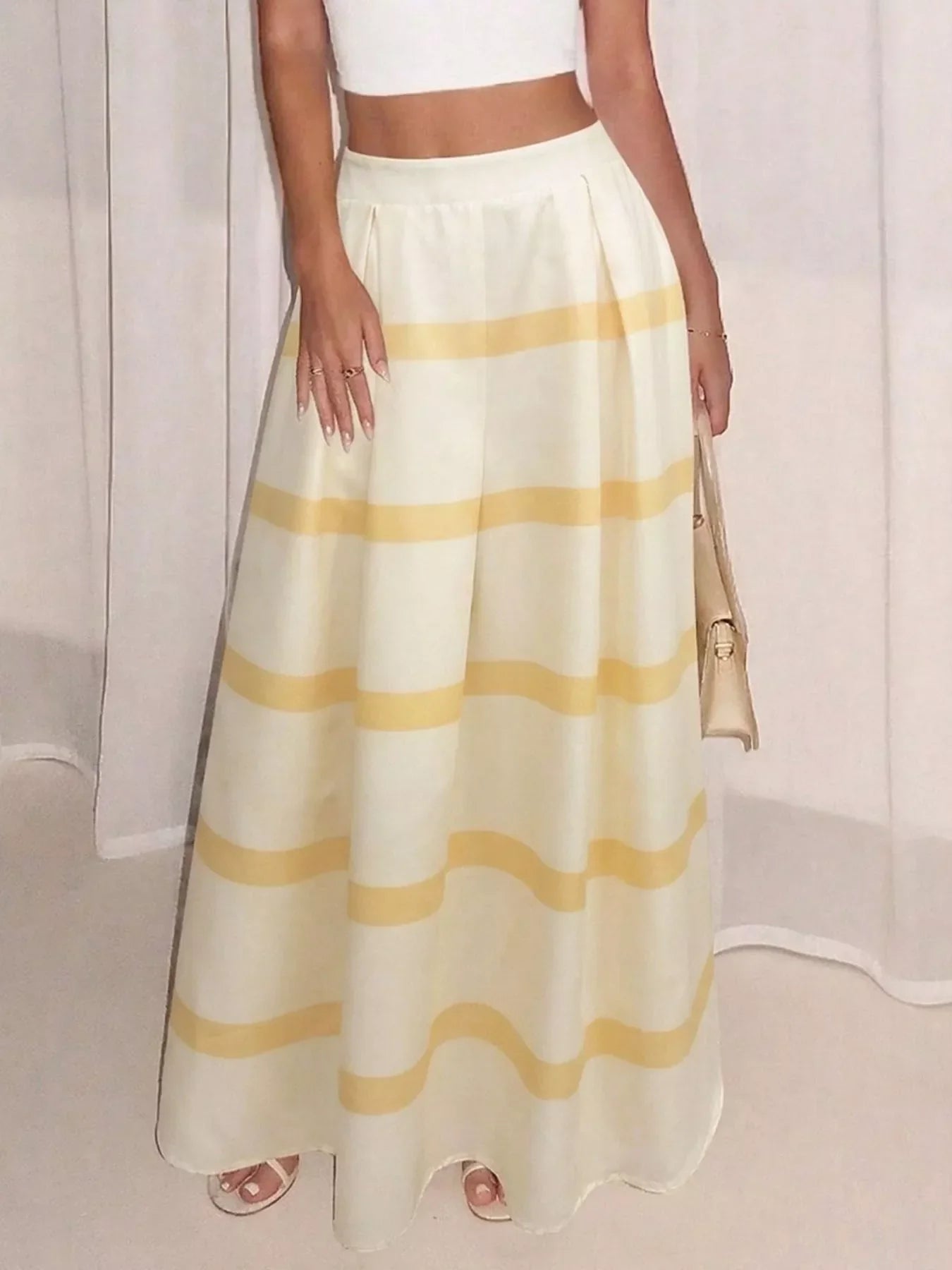 Striped Maxi Skirt