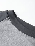 Raglan Sleeve Rib Crop Top