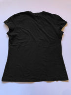 Solid Crew Neck Cropped Short Sleeve Tee