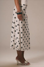 Polka Dot A-Line Skirt