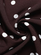 Halter V-neck Polka Dots Vacation Retro Maxi Dresses