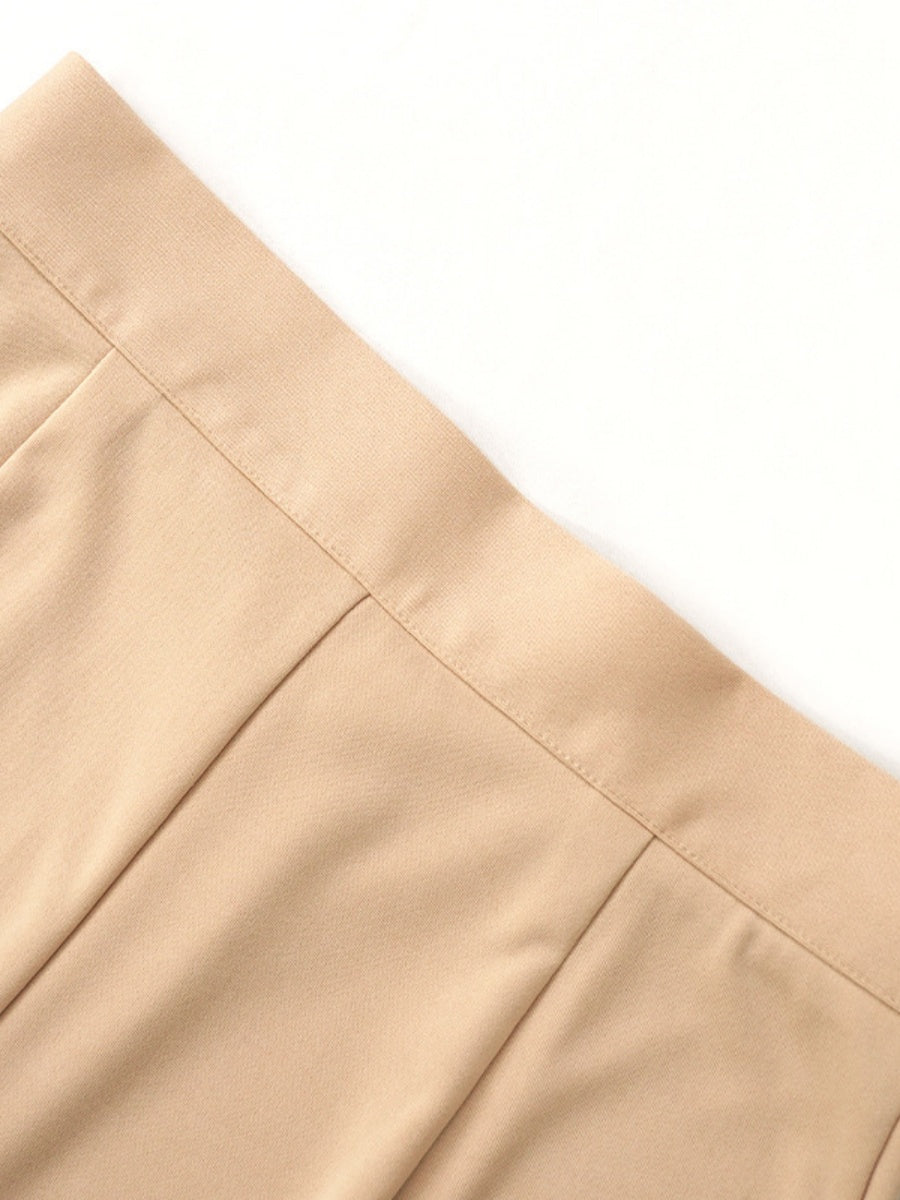 Mildly Spicy High Waist Buttons Wide-leg Pants Pants