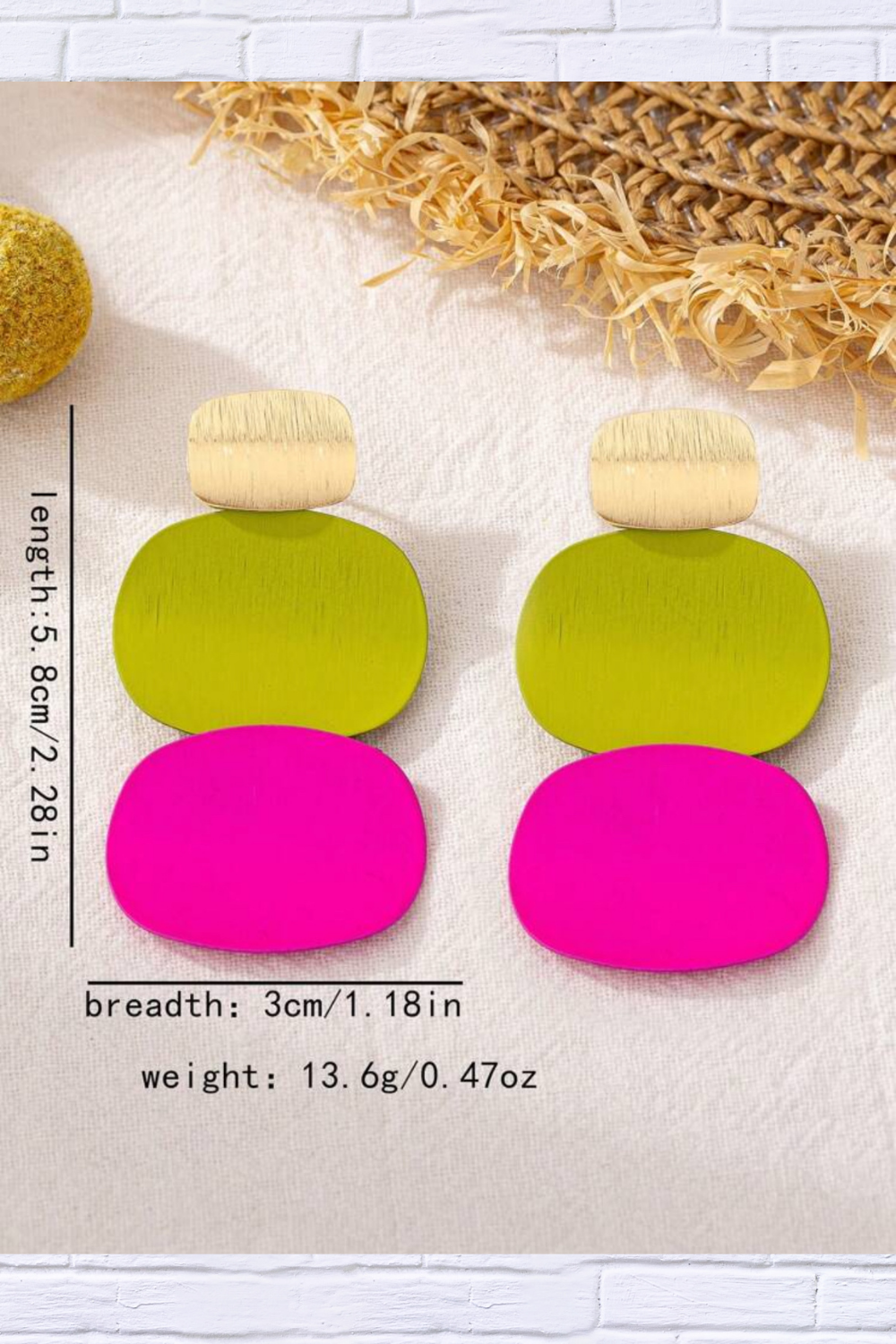 Bold & Playful _ Color Pop Statement Drop Earrings
