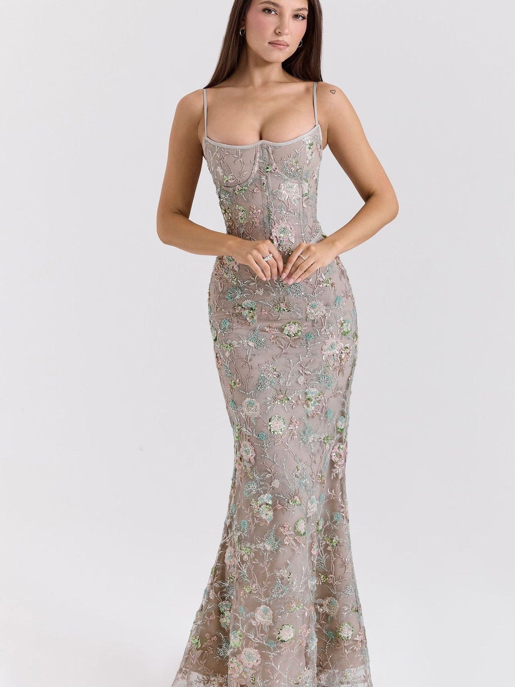 Low-cut Sleeveless Sexy Backless Tie-up Long Dress