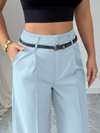 Straight-fit Suit Commuting Pocket Pants