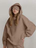 Pocket Solid Color Hoodies