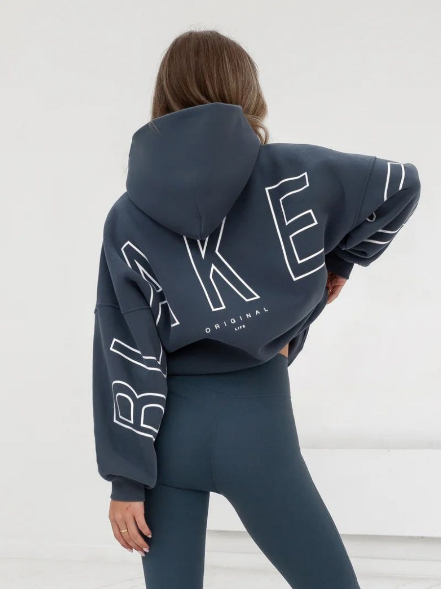 Autumn Women's Letter Hoodie Jackets