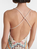 Colorful Crochet Lace Camisole Maxi Dress