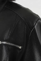 Fitted PU Biker Style Jacket
