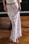 Fresh Elegant Floral Slim Mermaid Skirt