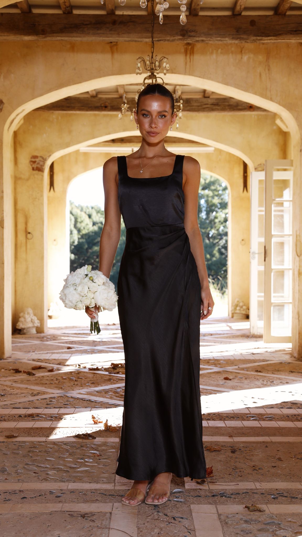 Carmen Chic Maxi Dress Black Boutique Collection