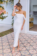 Graciela Chic Maxi Dress White Elevated Occasion Wear