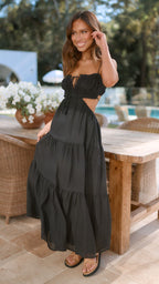 Amelia Luxe Strap Midi Dress Designer Edit