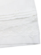 Embroidered Lace Hem Shorts