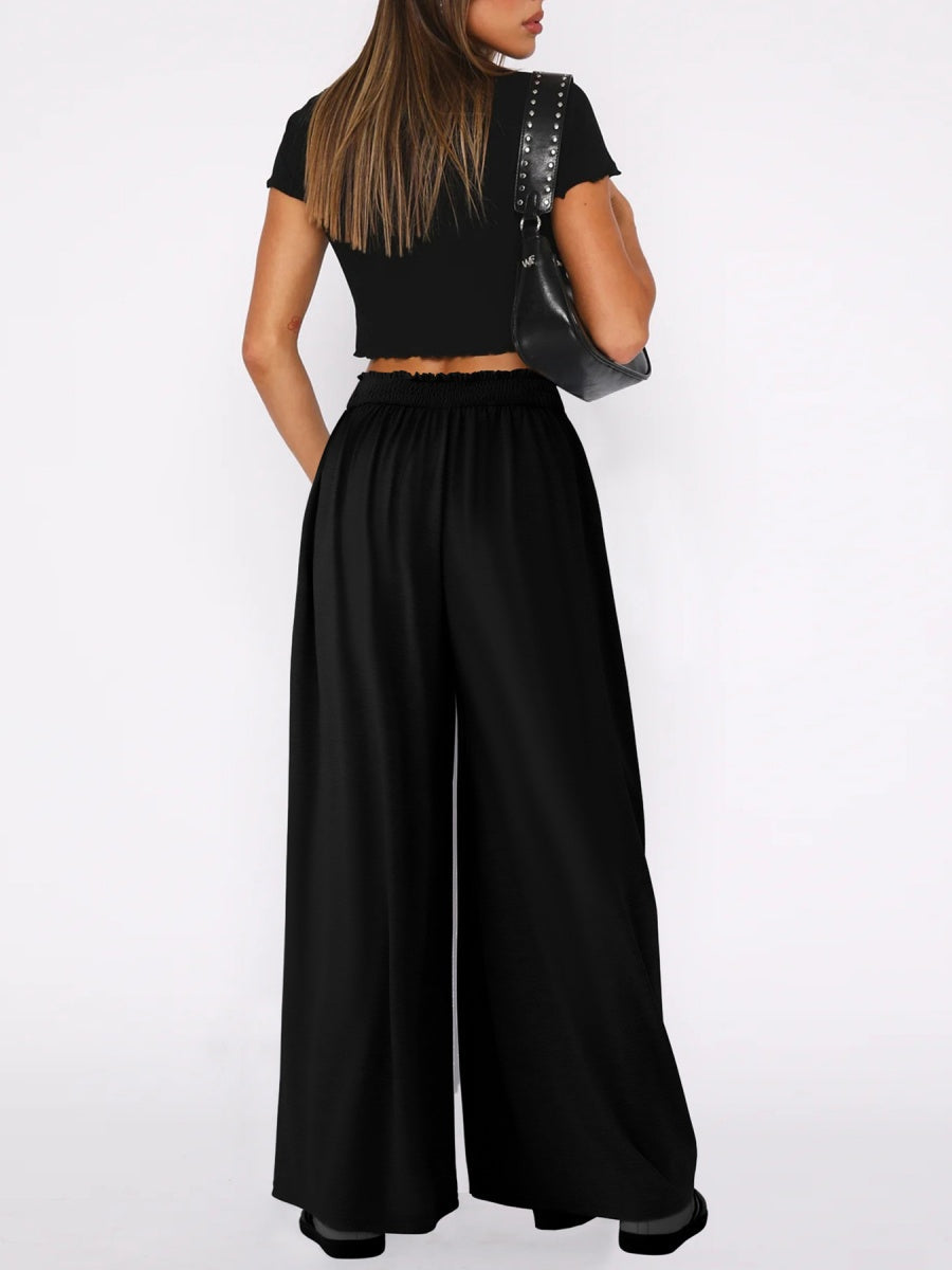Loose-fit Culottes Pants Wide-leg Pants Drape Skirts