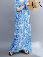Beach Goddess Casual Printed Kaftan Dress