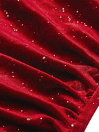 Liber Autumn Women's Sequins V-neck Mini&Short Dresses