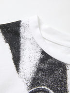 Cat Print Short Sleeve Tee
