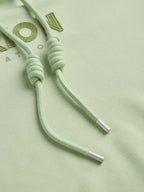 Letter Print Drawstring Eyelet Decor Pocket Oversized Hoodie