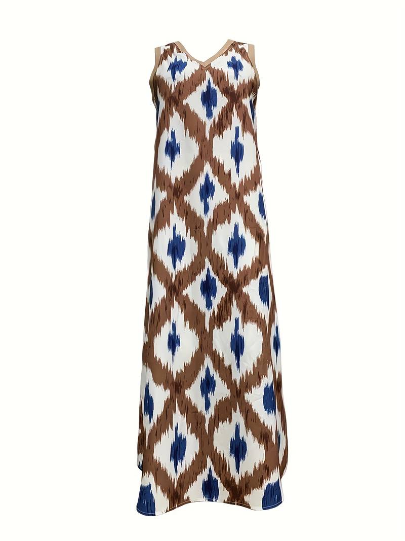 Hadassa Statement Ikat Print Sleeveless Dress Boutique Collection