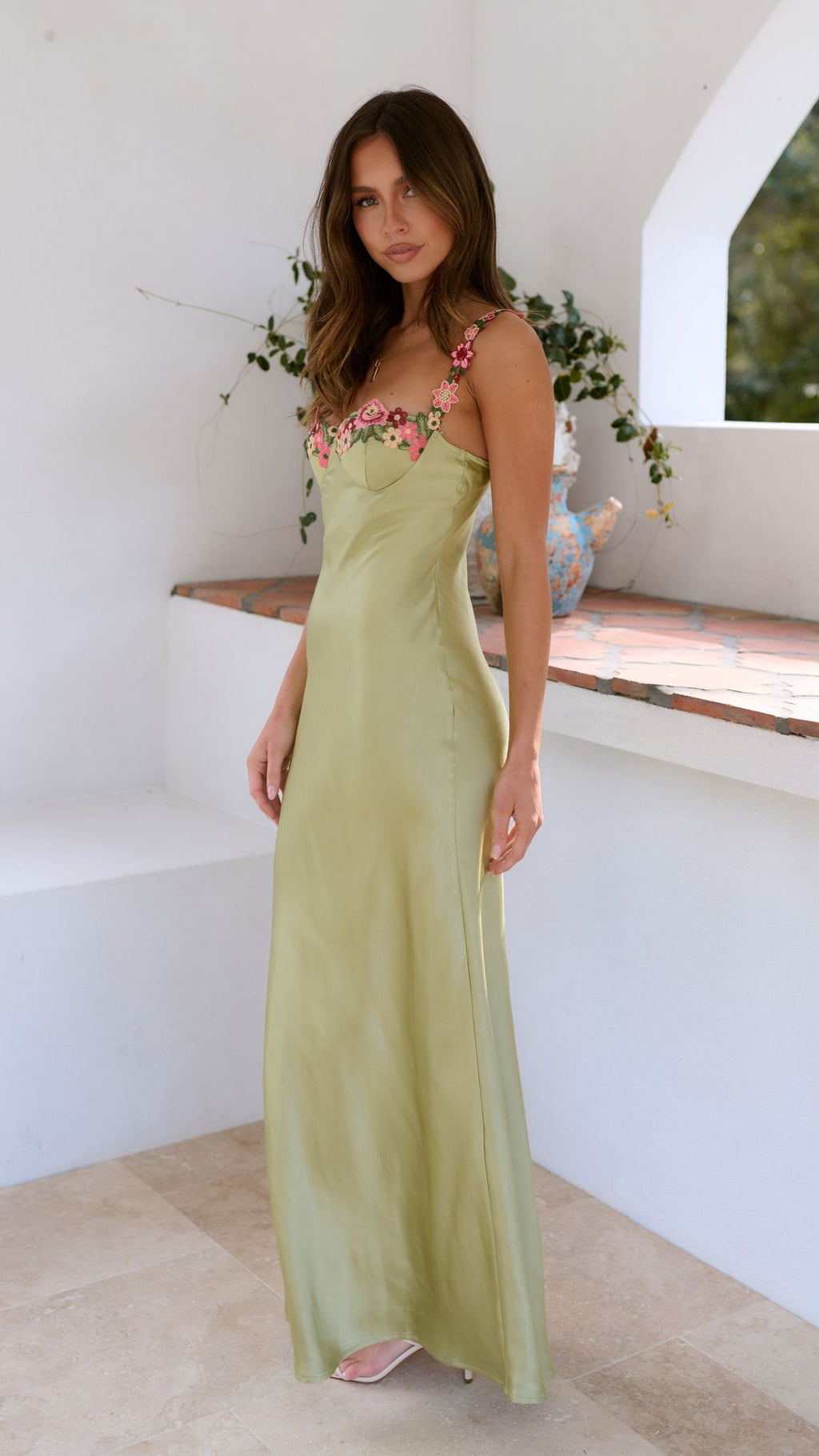Megan Statement Floral Maxi Dress for Women Chic Silhouette Collection