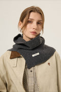 100% Wool Knitted Layered Split Scarf