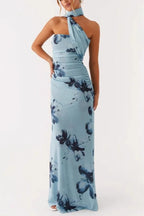 Tie Dye Mesh Spaghetti Strap Maxi Dress