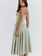 Camisoles Big Swing Solid Color Midi Dresses