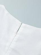 Square Collar Cotton And Linen Camisoles Leisure Temperament Maxi Dresses