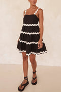 Color Block Ric Rac Mini Cami Dress