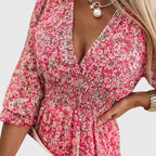 | Floral Puff Sleeve Dress