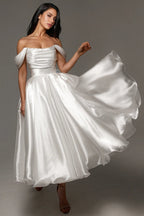 Marris White Sleeveless Wedding Maxi Dress