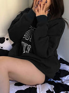 American Vintage Style Letter Print Sweatshirt