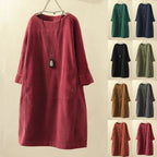 Fernanda Premium a Line Corduroy Dress Statement Occasion Edit
