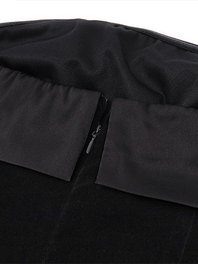 Tube Top Velvet Mini Dresses