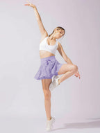 Culottes Sports Pocket Mesh High Waist Skirts