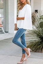 Distressed Slit Leg Ripped Skinny Jeans