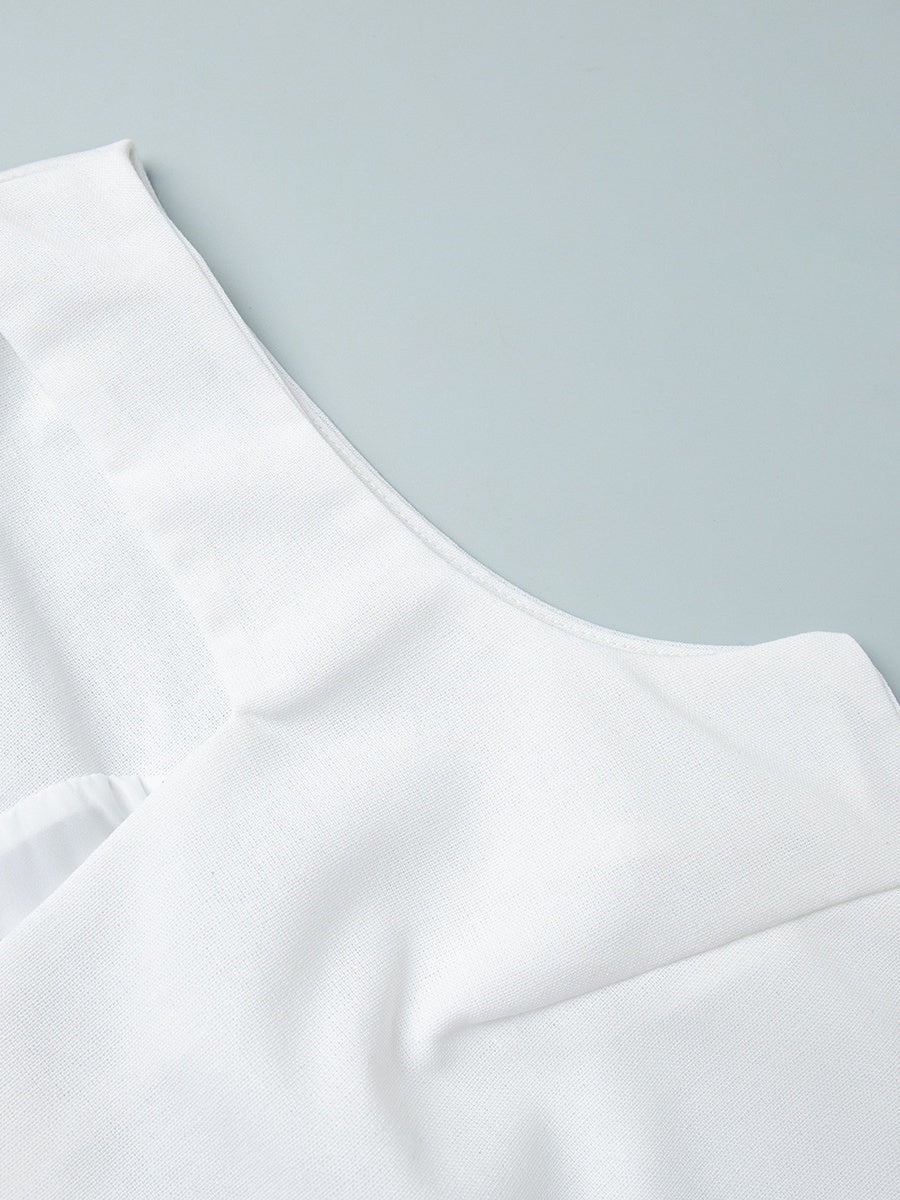 Square Collar Cotton And Linen Camisoles Leisure Temperament Maxi Dresses