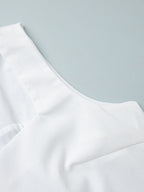 Square Collar Cotton And Linen Camisoles Leisure Temperament Maxi Dresses