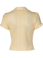 Retro Buttons Stripes Sexy Shirts