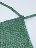 Solid Color, Versatile, Sexy Halter Neck, Slim Fit Knitted Camisole