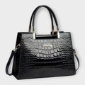 | Glossy Crocodile Pattern Handbag