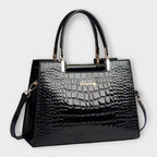| Glossy Crocodile Pattern Handbag