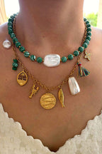 Bohemian Multi-pendant Beaded Necklace