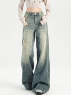 Hole Design Feels Loose Boyfriend Jeans