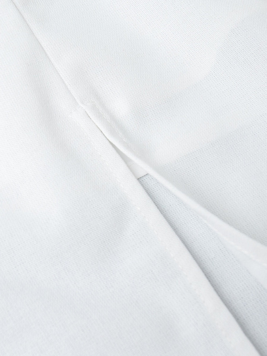 Square Collar Cotton And Linen Camisoles Leisure Temperament Maxi Dresses