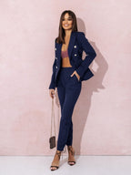 Double-breasted Two-piece Suit