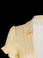 Retro Buttons Stripes Sexy Shirts