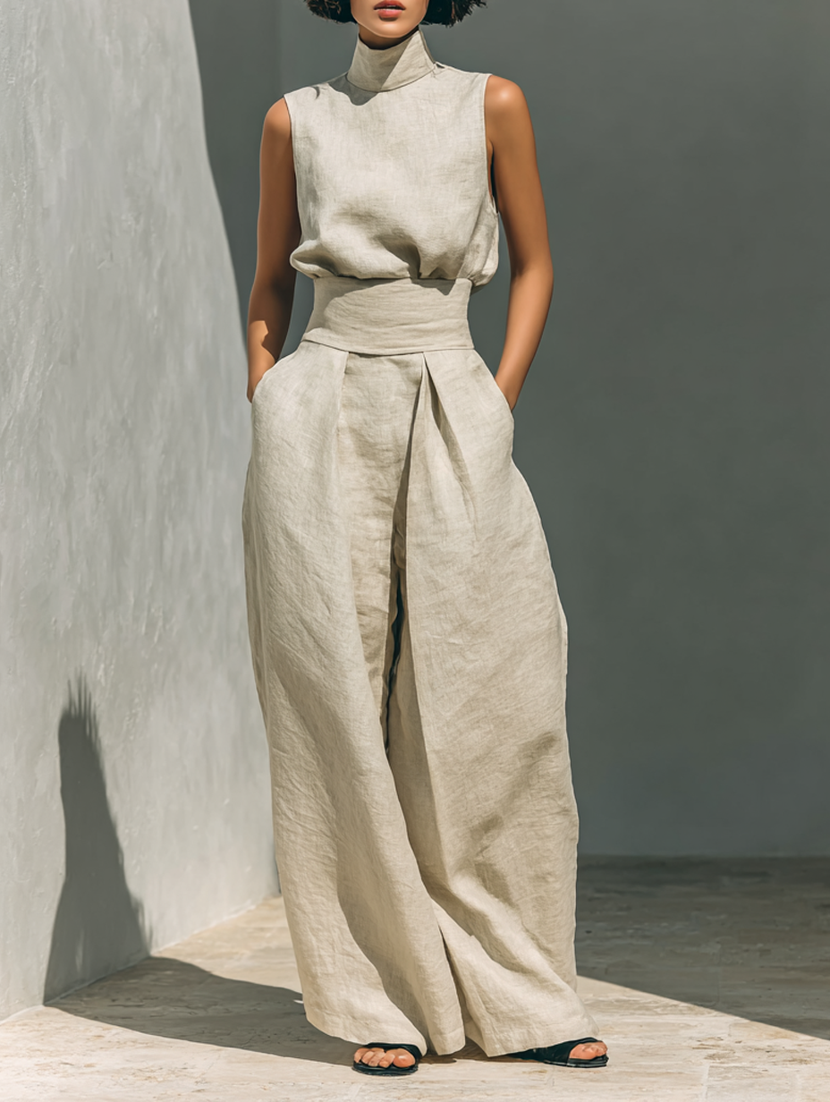 | Minimalist Cotton and Linen Set