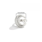 Unisex Irregular Geometric Open Knuckle Ring